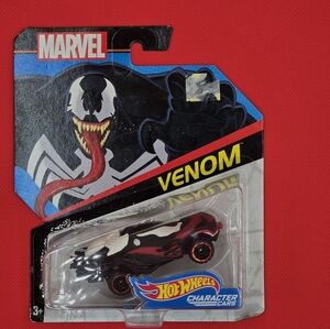 2016 Hot Wheels Marvel Venom Hot Wheels Car - Black, White And Red K14